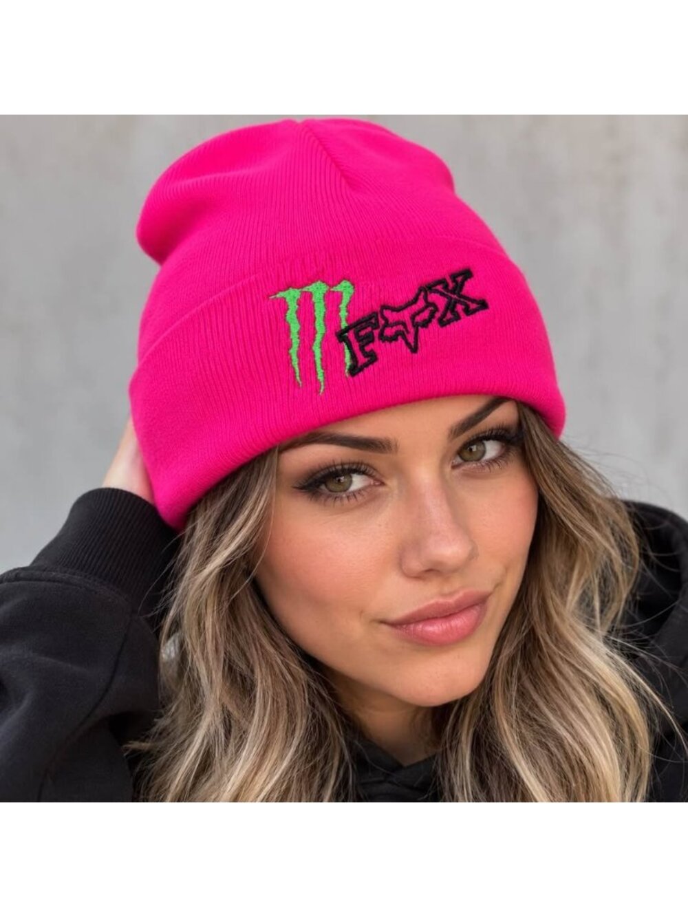 Fox Racing Monster Energy Hot Pink Beanie Toque NWOT